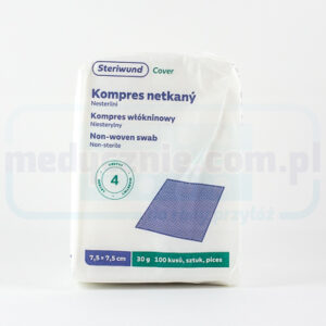 Nesterilní netkaná komprese 7,5*7,5 cm 100 ks 30g 4W